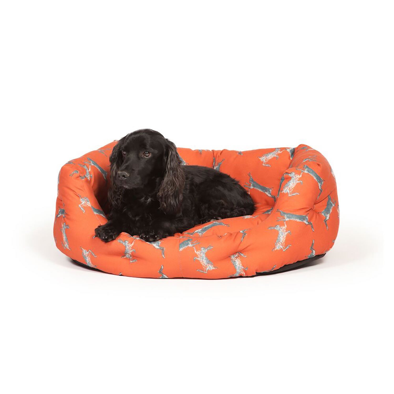 Premium Danish Design Woodland Hare Deluxe Pet Bed - Cozy Slumber Sleeping Cushion for Small Dogs & Cats - Perfect for Bedroom, Living Room & Pet Nursery
