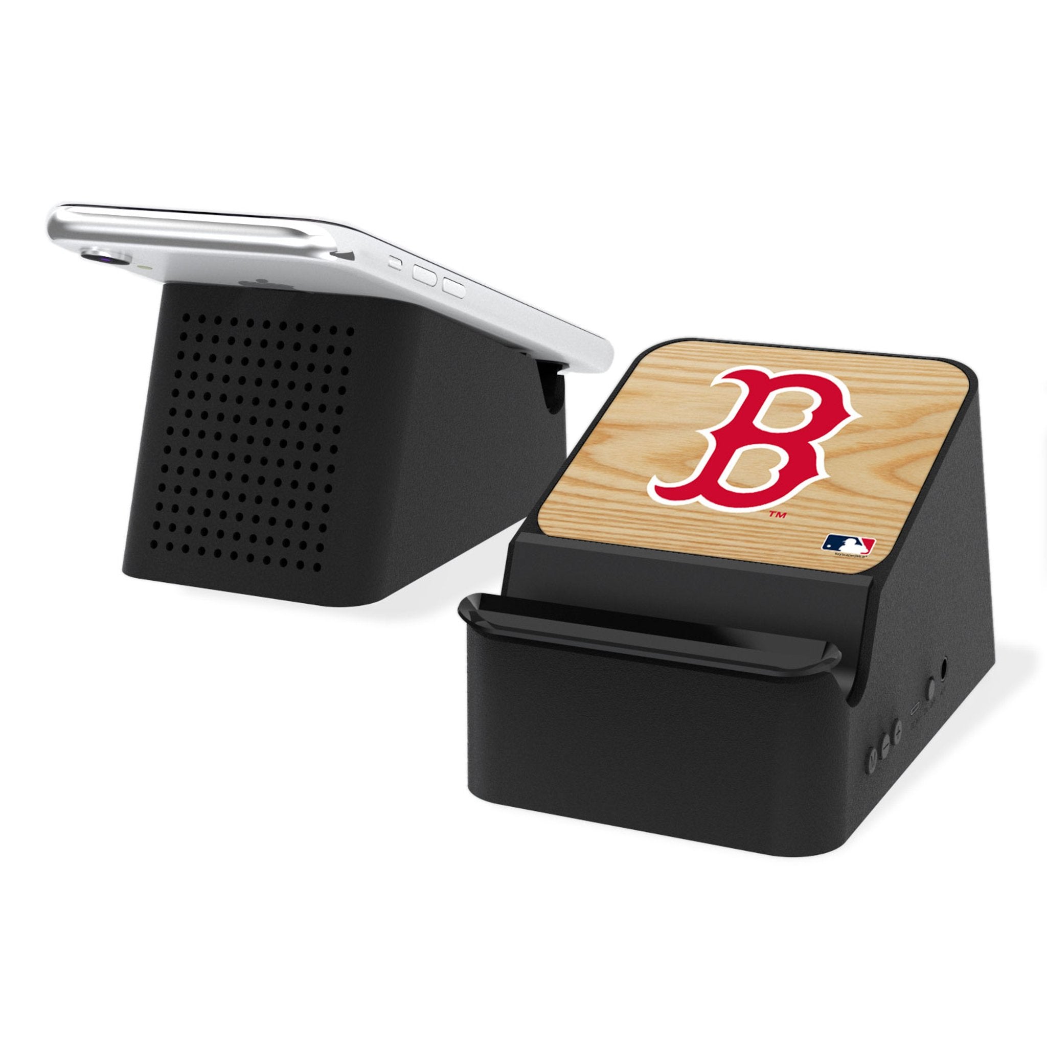 Boston Red Sox Baseball Bat Wireless Charging Station with Bluetooth Speaker - Perfect for Home, Office & Game Day Decor