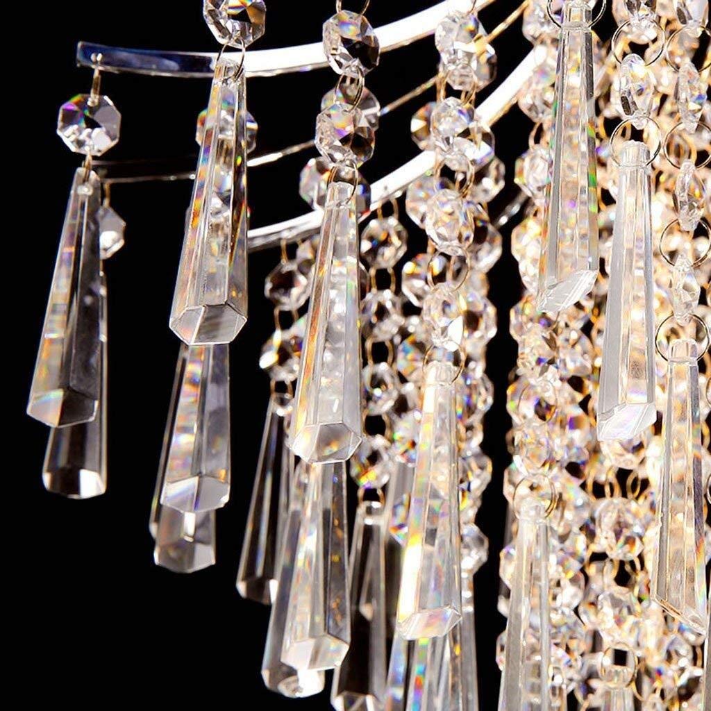 Crystal Chandelier Ceiling Pendant Light - K9 Raindrop Lighting Fixture for Living Room, Bedroom & Restaurant | Modern Hanging Lamp with/without Light Source | Elegant Home & Commercial Decor