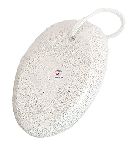 Aervinten Oval Shaped Pumice Stone - Foot Scrubber & Callus Remover for Dry & Dead Skin - Exfoliating Foot Care Tool for Soft Smooth Feet - Perfect for Pedicure, Home Spa & At-Home Foot Care