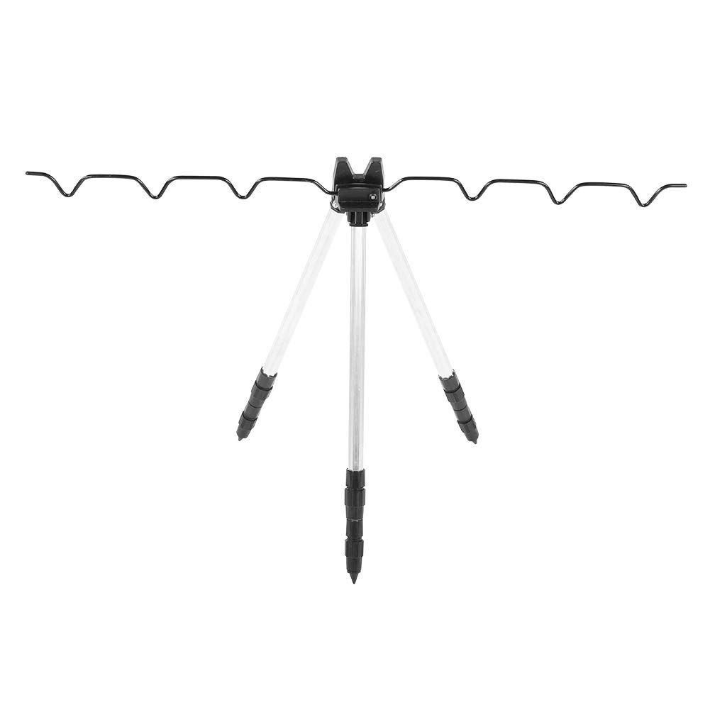 OhhGo Universal Fishing Rod Holder - Adjustable Telescopic Aluminum Alloy Tripod Stand for Saltwater & Freshwater Fishing | Portable Folding Design for Beach, Pier, and Boat Fishing