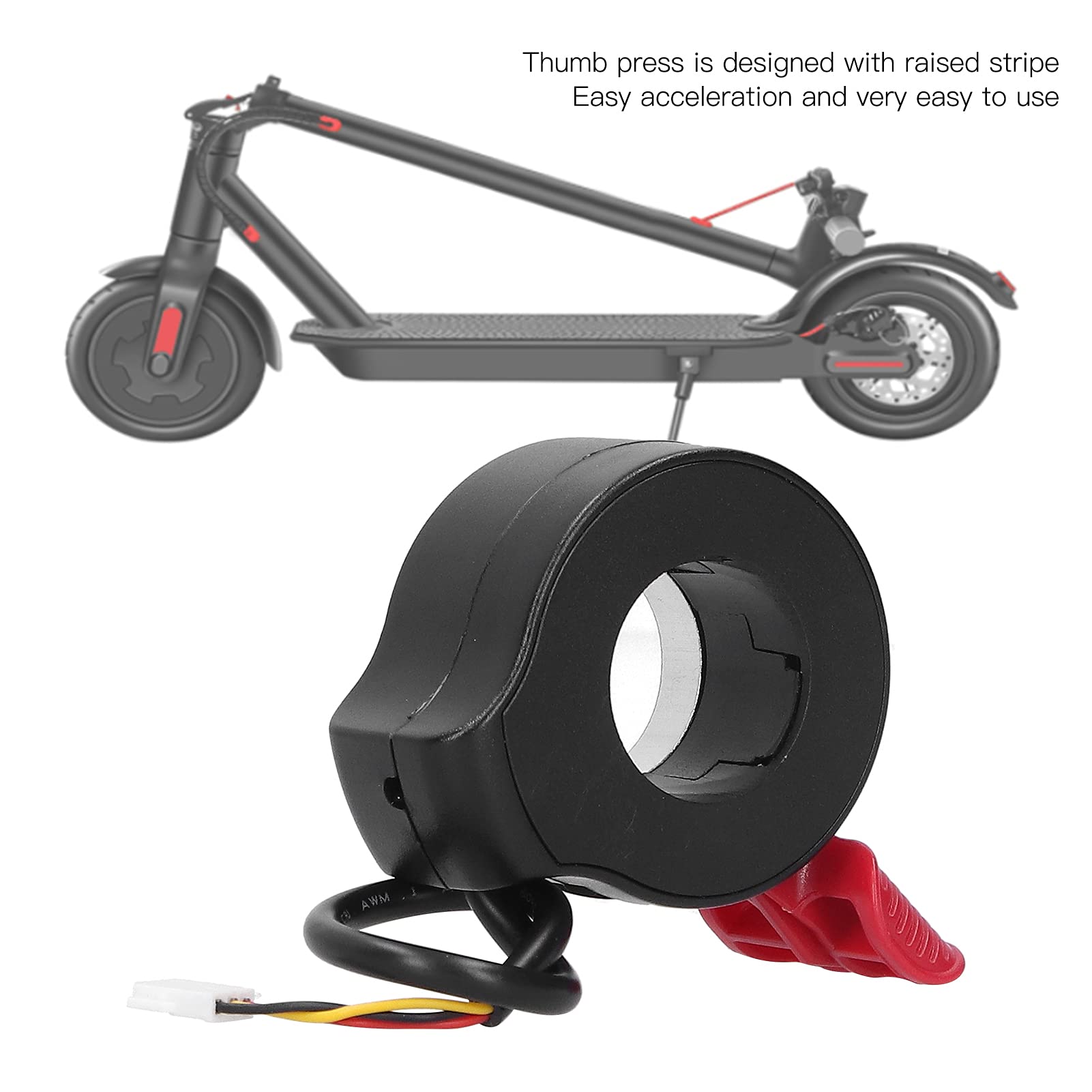 VBESTLIFE Electric Scooter Thumb Throttle with Hall Sensor - Speed Control Accelerator for E-Scooters - Perfect for Commuting & Urban Travel