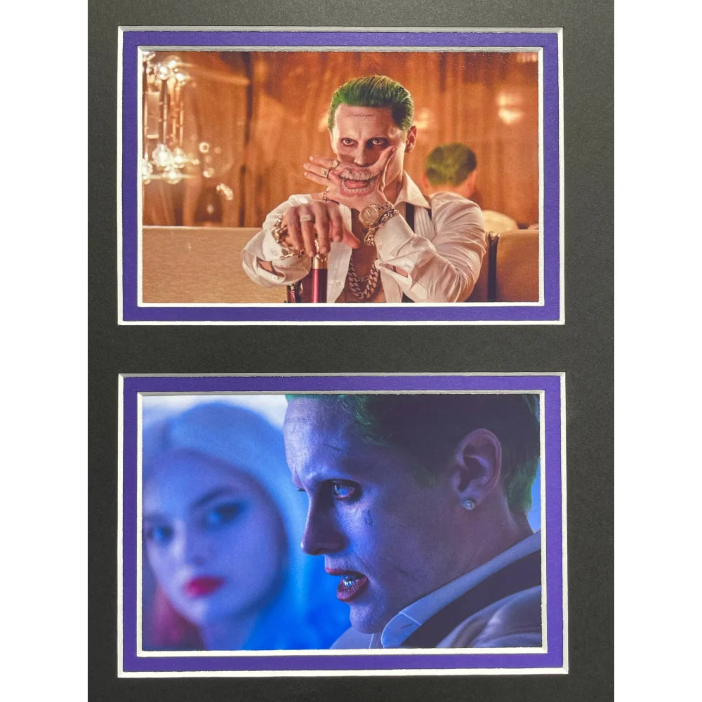Jared Leto Autographed Suicide Squad Joker 11x14 Photo - Framed Collage with License Plate & JSA COA - Perfect for DC Fans, Movie Memorabilia Collectors & Home Theater Decor