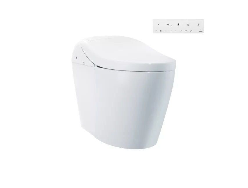 TOTO WASHLET G5A Integrated Smart Toilet with Bidet, Heated Seat & Auto Flush - Modern Bathroom Upgrade for Luxury Homes & Commercial Spaces