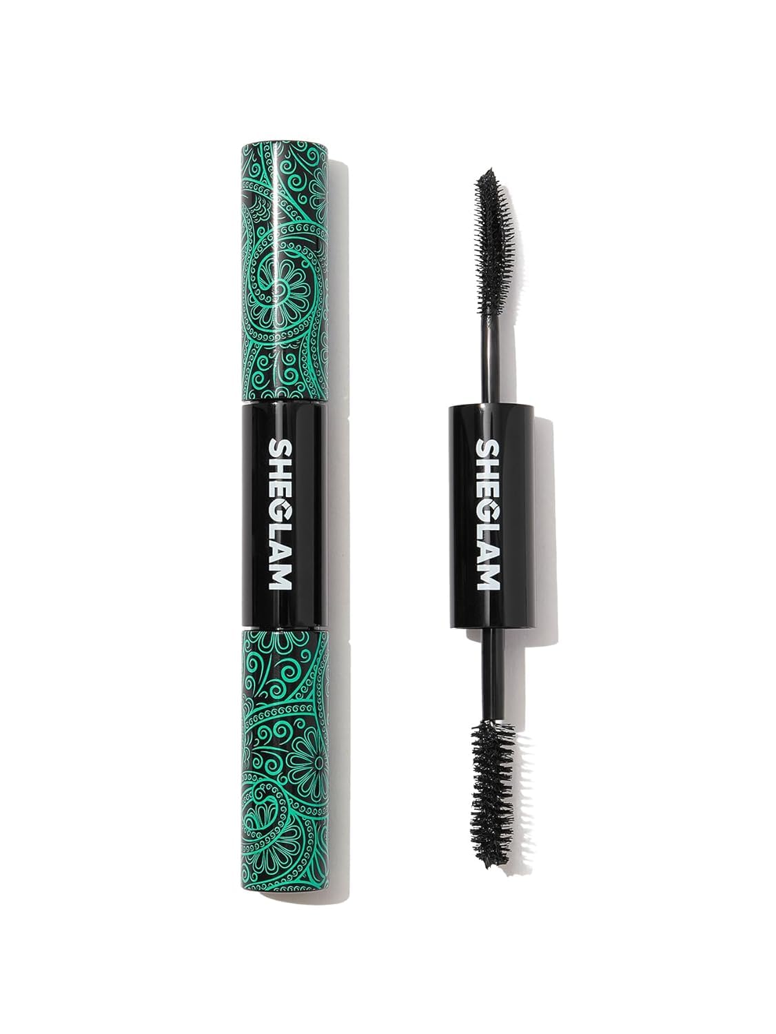 SHEGLAM 2-in-1 Black Waterproof Mascara for Volume & Length - Long Lasting Tubing Mascara with Dual-Ended Wand - Perfect for Everyday Wear, Date Night & Special Occasions (PALE)