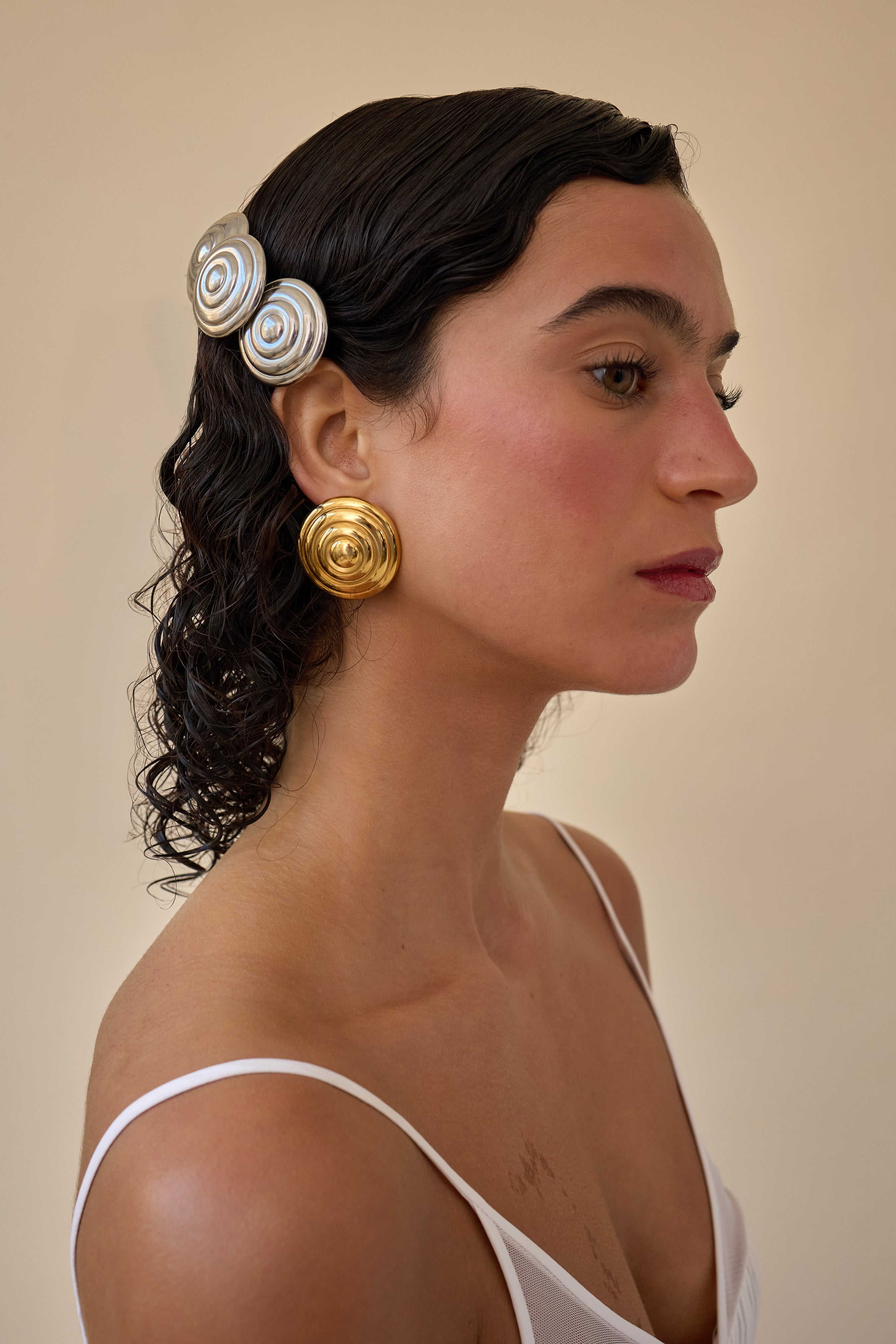 Ziggy Stud Earrings for Women - Minimalist Gold Plated Hoop Earrings for Everyday Wear | Perfect for Work, Parties & Gifts