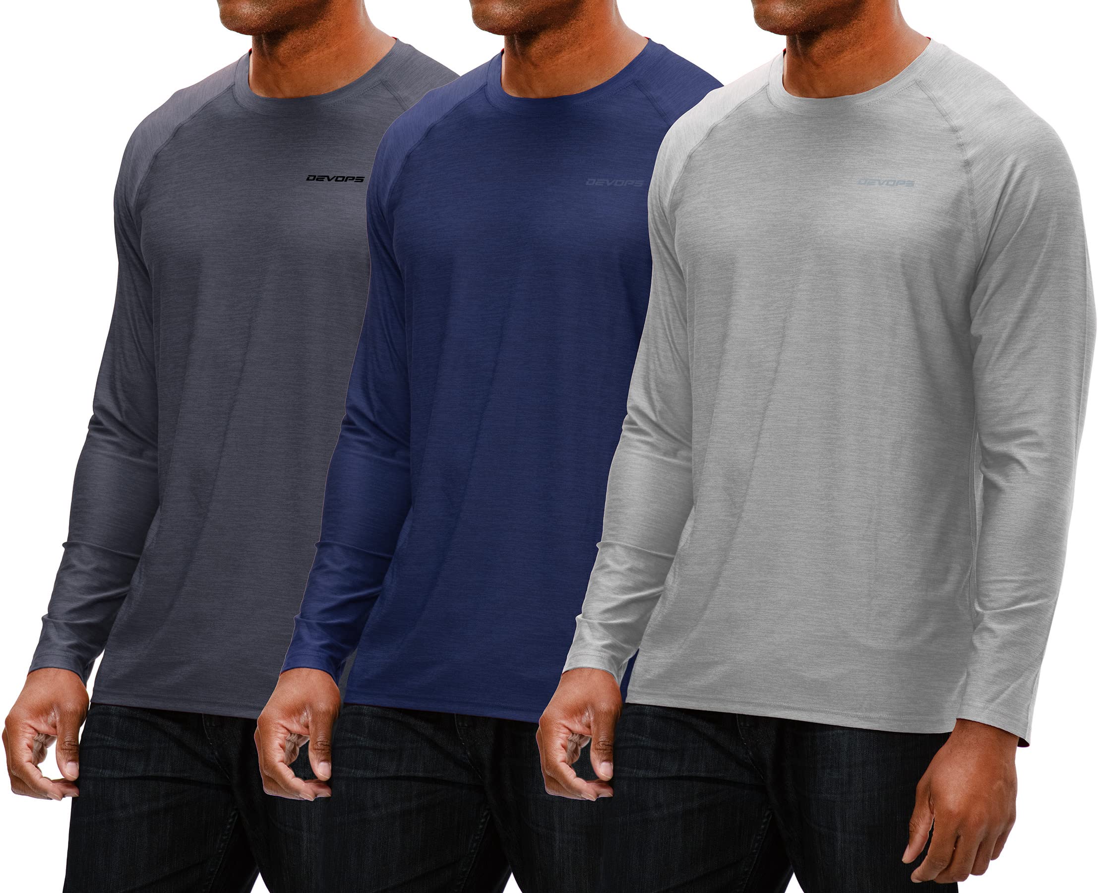 DEVOPS Men's Hoodie - Long Sleeve Pullover for Fishing, Hiking, Running & Workout - Comfortable Athletic Shirt for Outdoor Activities & Gym Training