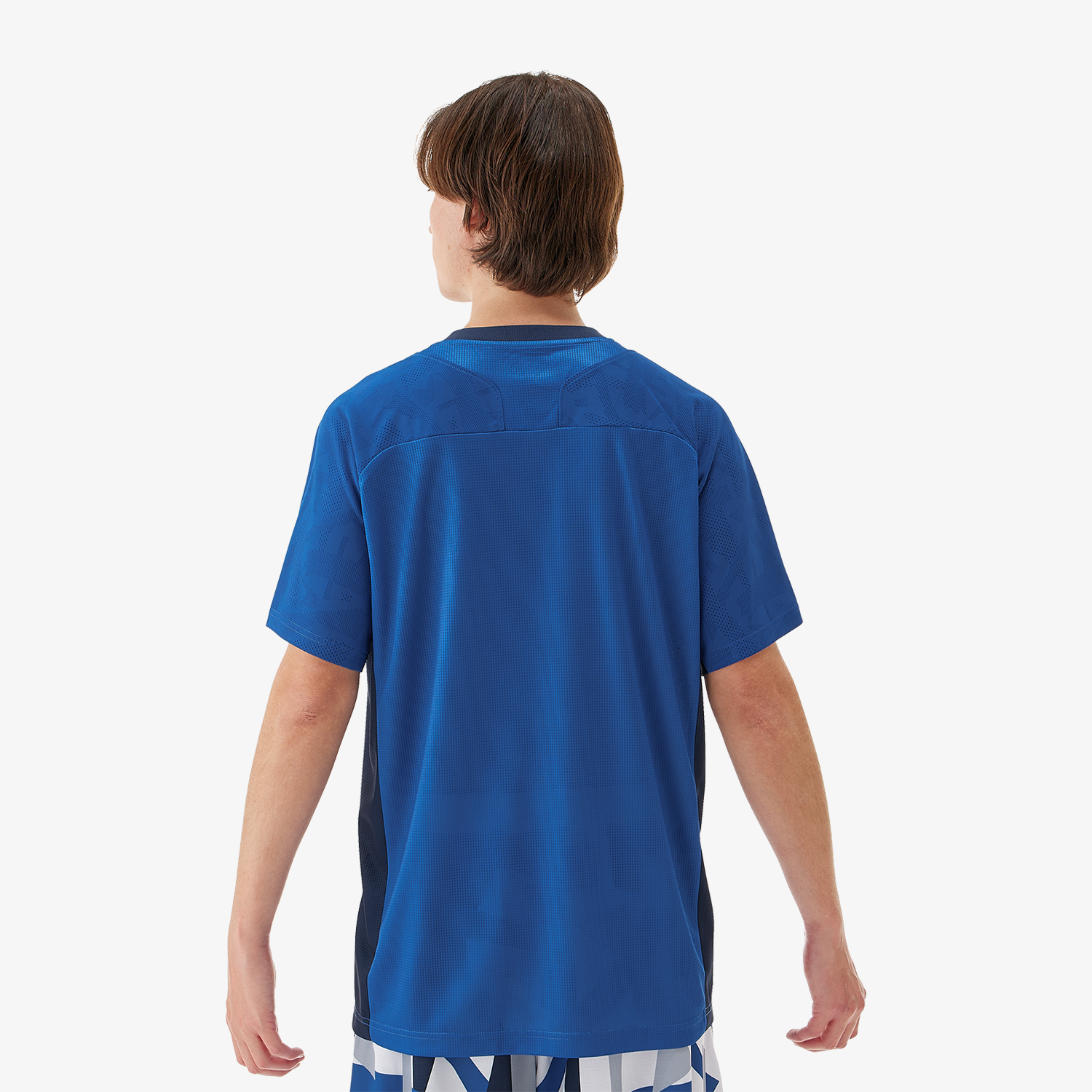 Yonex Men's Crew Neck Performance Tennis Shirt 10634 - Royal Blue - Moisture Wicking & Breathable for Sports & Casual Wear