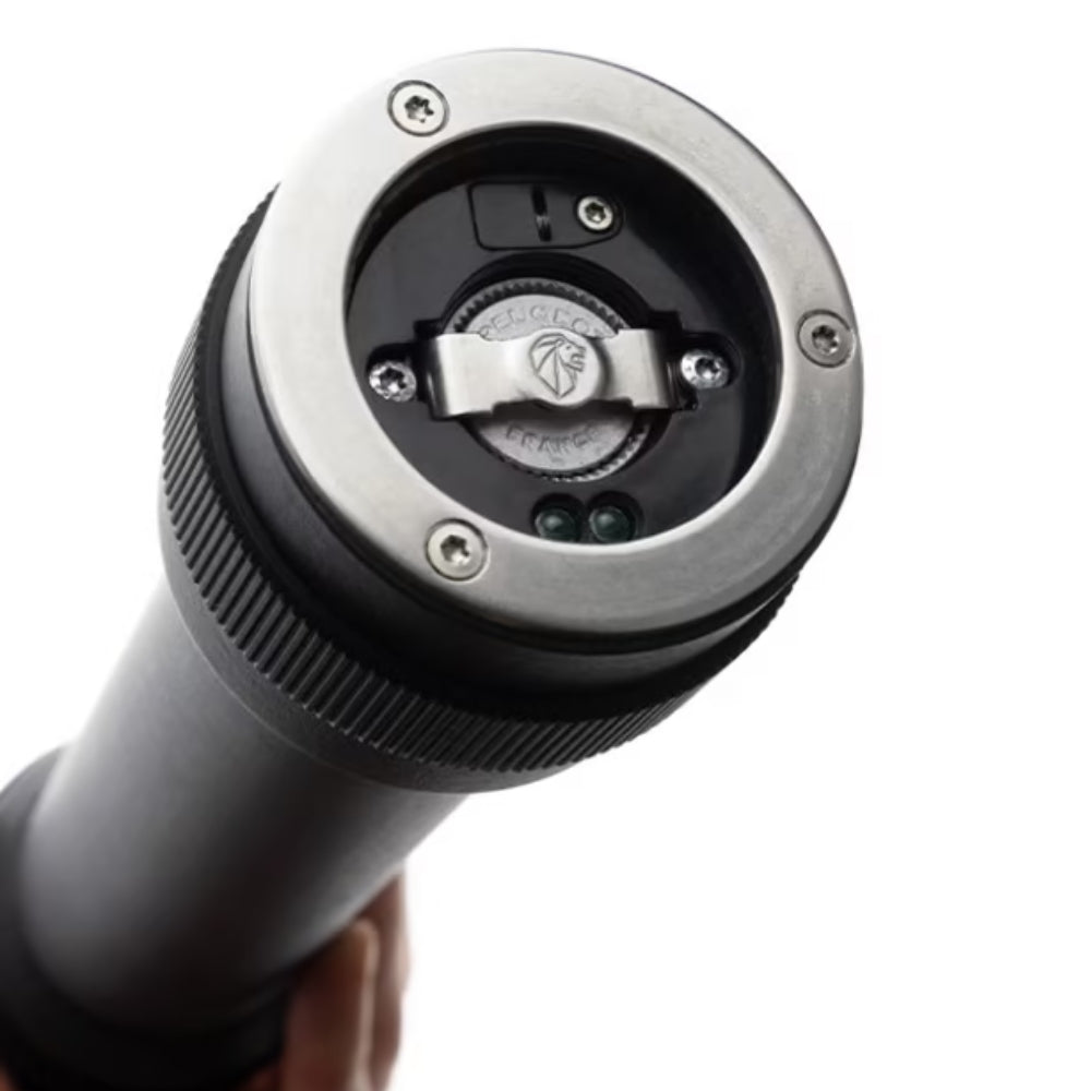 Premium Peugeot BBQ 12 Inch Pepper Grinder - Graphite Finish - Adjustable Coarseness for Steak, Salad & Gourmet Cooking - Perfect for Outdoor Grilling & Kitchen Use