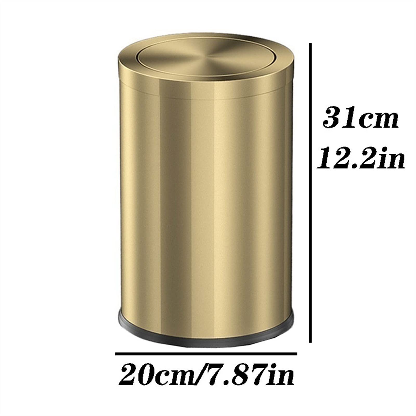 TOMYEUS 9L/15L Stainless Steel Compost Bin with Shake Lid - Luxury Kitchen Trash Can for Home, Living Room, Bedroom - Eco-Friendly Waste Bin for Organic Recycling & Food Scraps (9L Size) - Perfect for Composting, Small Spaces & Modern Kitchens