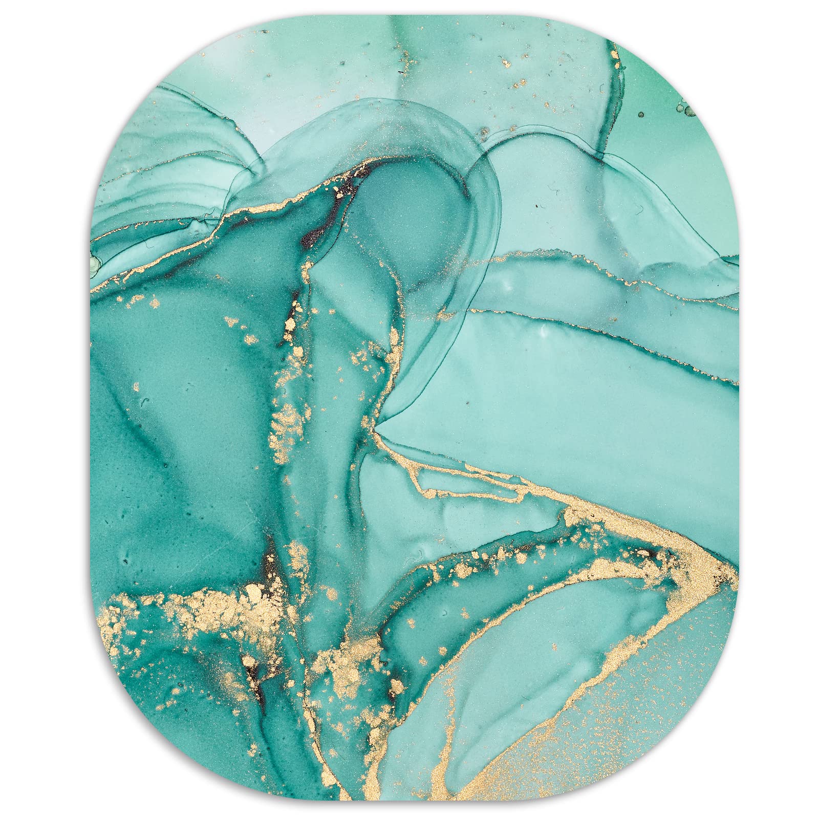 Kevizewo Mini Mouse Pad 6x7 Inch - Small Non-Slip Rubber Base Marble Computer Mouse Mat for Laptop, Home Office & Travel | Portable Office Supplies for Work, Gaming & Study