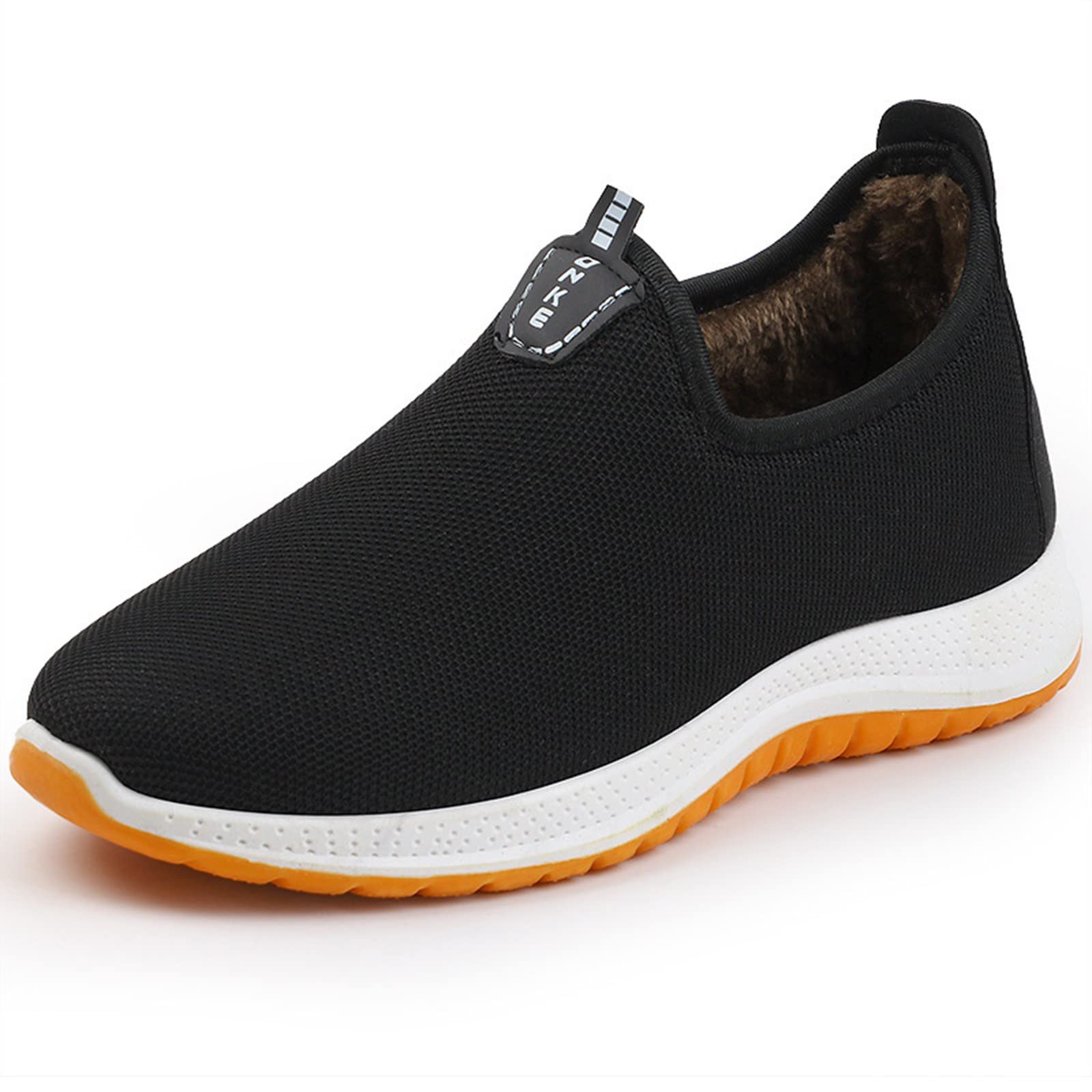 Men's Winter Running Shoes - Thickened Cotton Fabric Trainers for Jogging & Casual Wear | Comfortable Athletic Sneakers for Outdoor Sports & Daily Walking