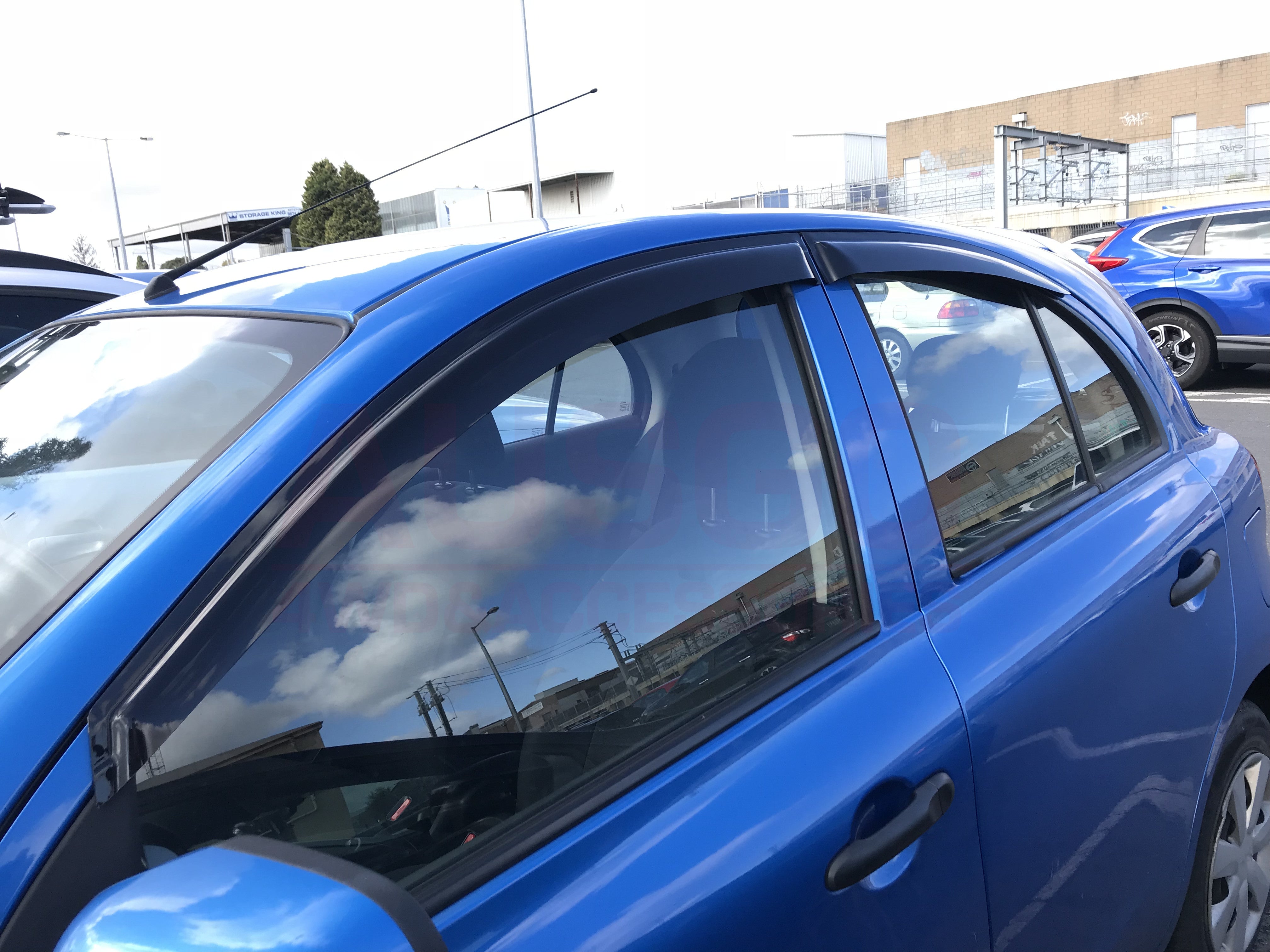 Weather Shields for Nissan Micra K12 2007-2010 | Car Window Rain Guards | Perfect for All-Weather Protection & Driving Comfort