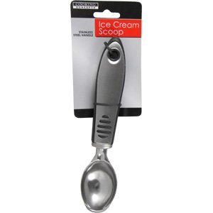 Premium Stainless Steel Ice Cream Scoop - Ergonomic Handle for Easy Scooping - Perfect for Gelato, Sorbet & Frozen Desserts - Ideal for Home Kitchens, Ice Cream Shops & Dessert Cafes