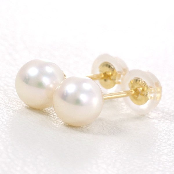 18K Yellow Gold Pearl Earrings for Women - Elegant Freshwater Pearl Stud Earrings - Perfect for Weddings, Parties & Everyday Wear