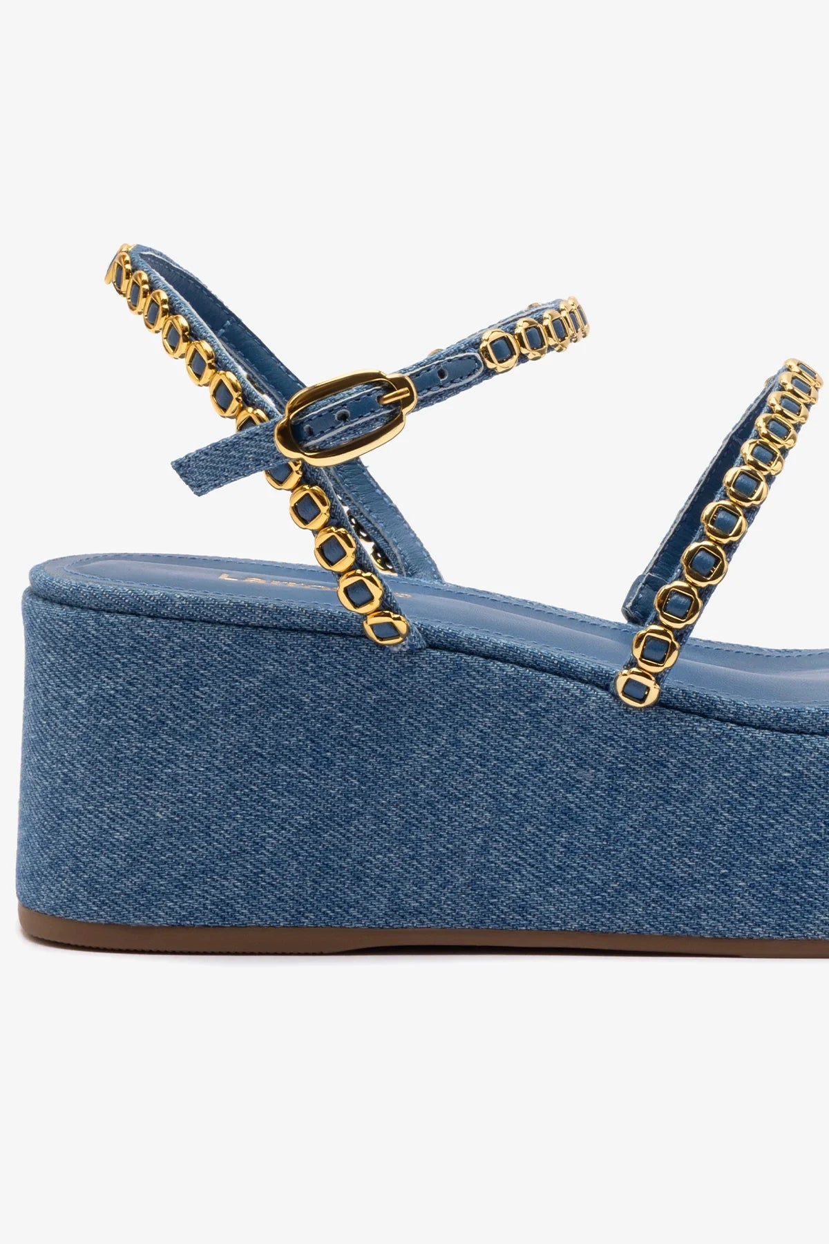 Gio Milanina Blue Stone Raffia Flatform Sandals for Women - Comfortable Summer Beach Wedding Slides & Boho Fashion Sandals
