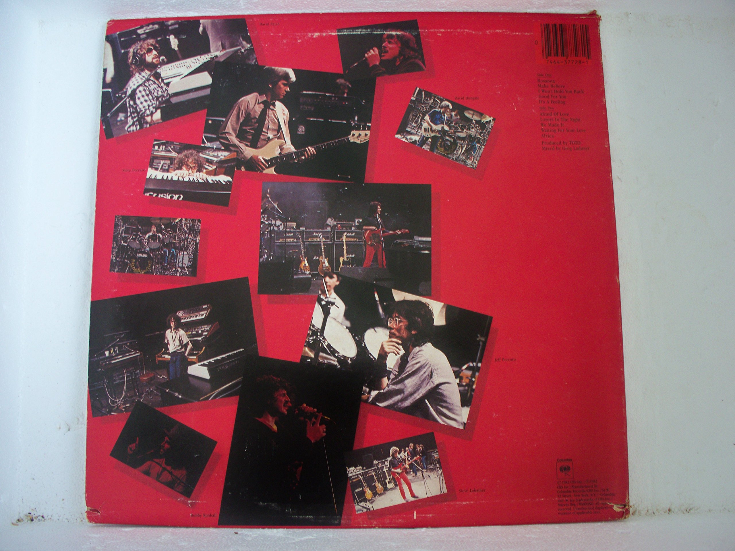 TOTO IV US Album 1983 - Classic Rock Vinyl Record - Perfect for Music Collectors & 80s Nostalgia Lovers