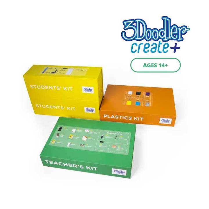 3Doodler EDU Create+ Learning Pack - 3D Printing Pen Set for STEM Education, Classroom & Home Learning - Perfect for Kids, Students & Teachers