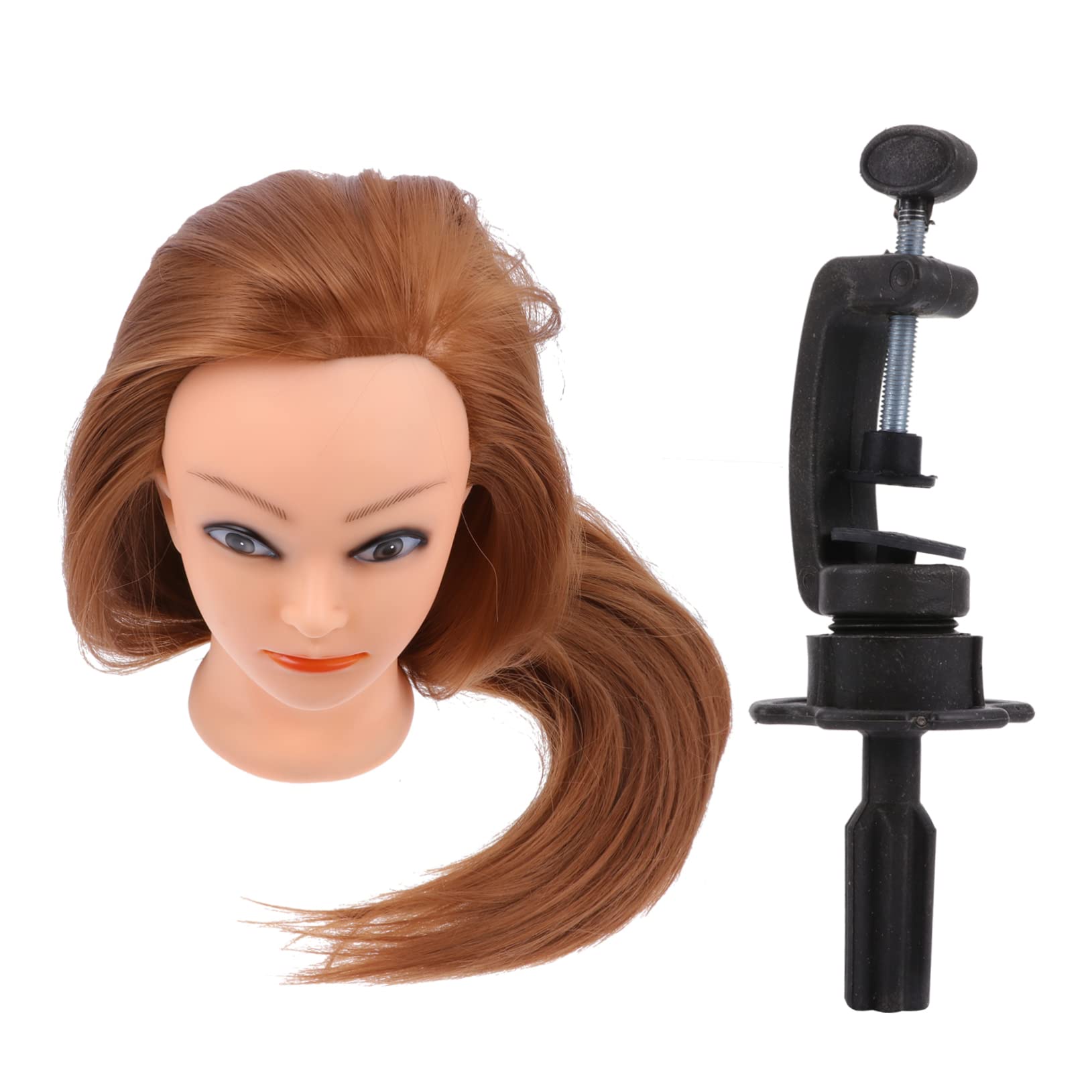 Professional Mannequin Head for Hair Styling & Braiding Practice - Golden Makeup Model Head for Hairstylists, Cosmetology Students & Salon Training - Perfect for Wig Styling, Cutting, Coloring & Updo Practice