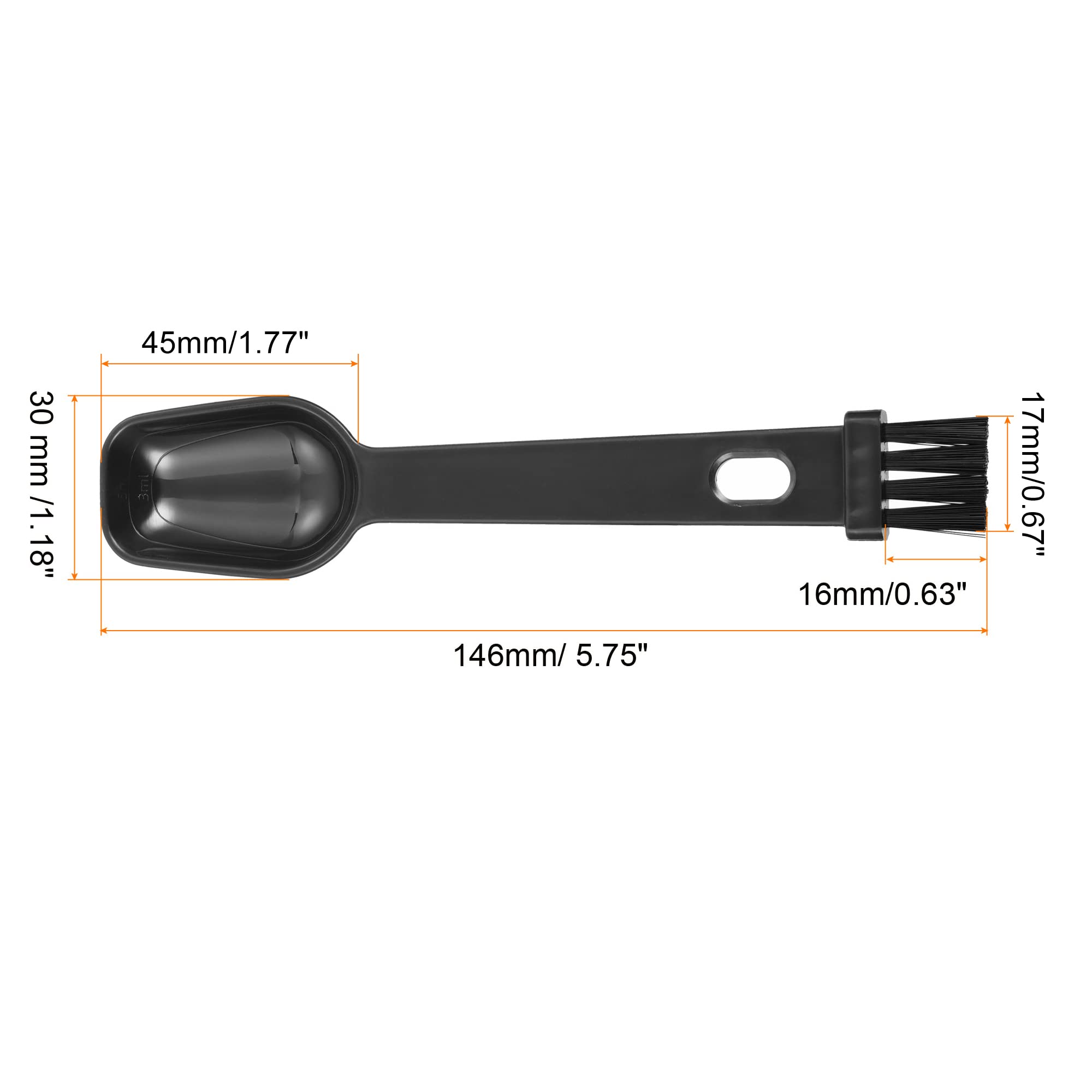 PATIKIL 4-Pack Coffee Espresso Cleaning Brush Set - 2-in-1 Coffee Grinder Brush with Spoon for Barista & Home Use | Perfect for Espresso Machines, French Press & Coffee Makers