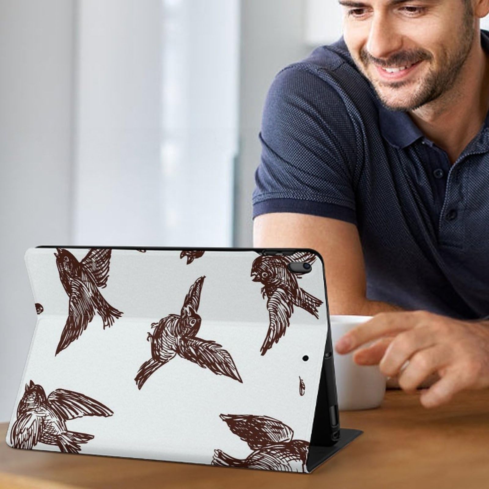 Hand Painted Sparrow Design iPad Pro/Air 3 (10.5