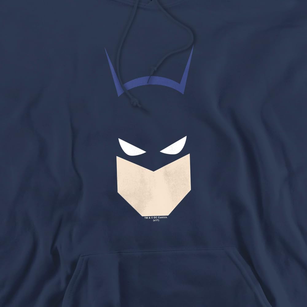 Batman Bat Head Unisex Adult Pullover Hoodie - Official DC Comics Licensed Apparel for Men & Women - Perfect for Cosplay, Halloween & Casual Wear