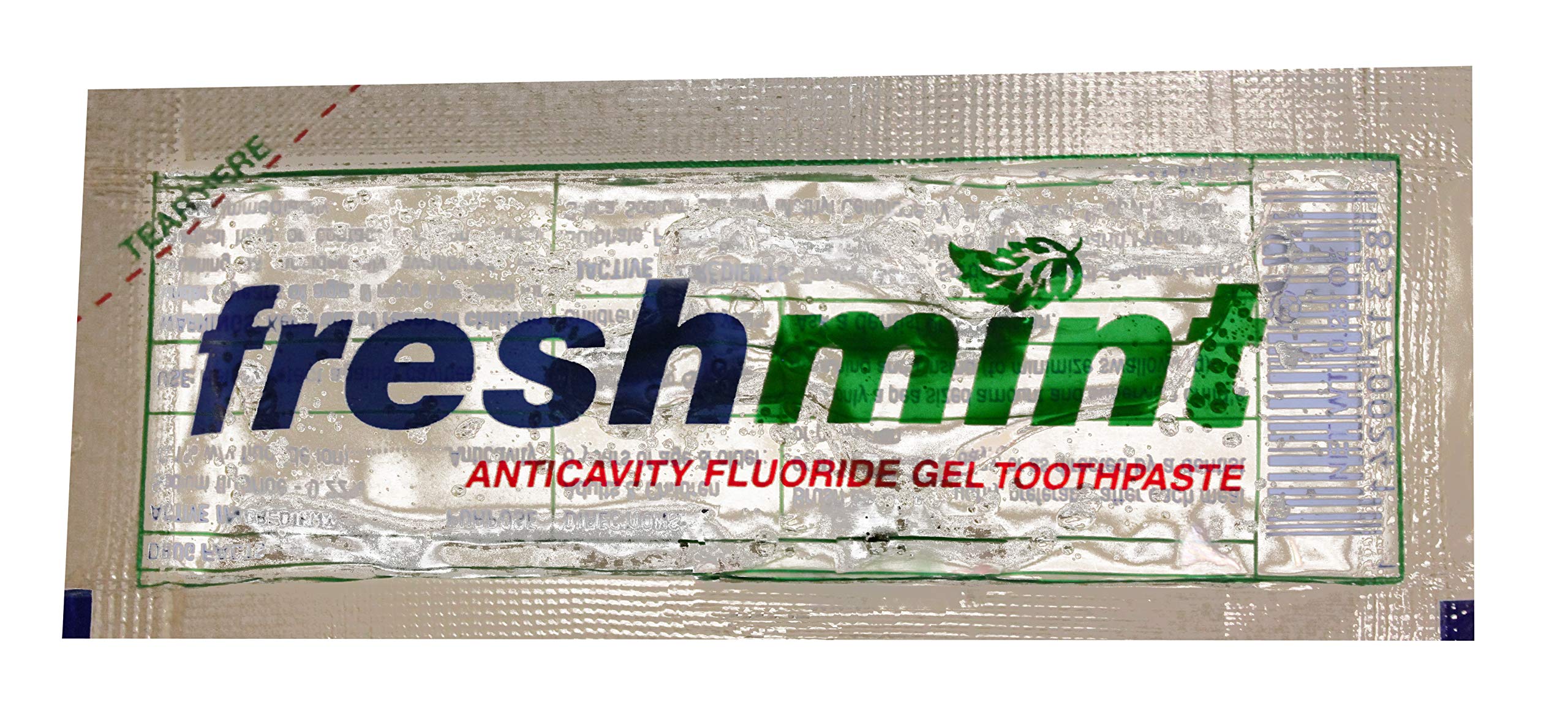 Freshmint® 1000 Pack Single Use Travel Toothpaste - 0.28 oz Clear Fluoride Gel for Cavity Prevention | Perfect for Travel, Gym, Office & On-the-Go Oral Care