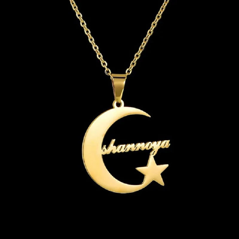 Personalized Crown Pendant Necklace for Women - Custom Name Initial Jewelry Gift for Birthday, Anniversary & Special Occasions | Perfect for Prom, Wedding & Everyday Elegance