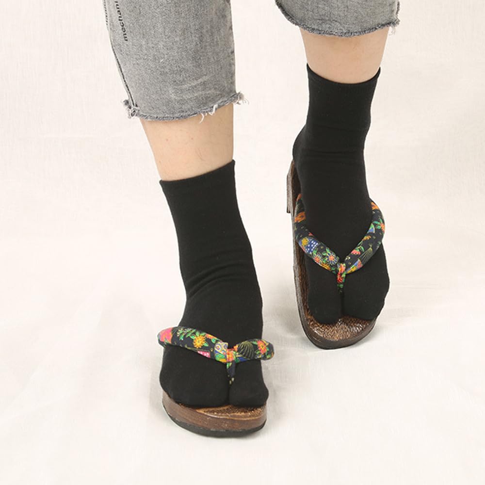 **Breathable Cotton Split Toe Tabi Socks for Men & Women - Comfortable Flip Flop Socks for Yoga, Massage & Indoor Wear**