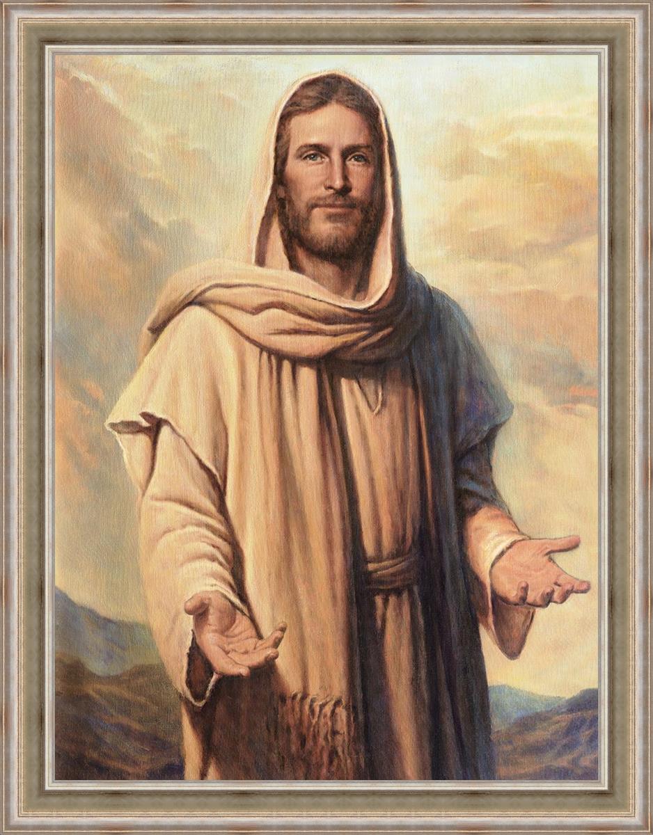 Abide With Me Large Wall Art - Inspirational Canvas Print for Living Room, Bedroom & Office Decor - Perfect for Home, Church & Spiritual Spaces