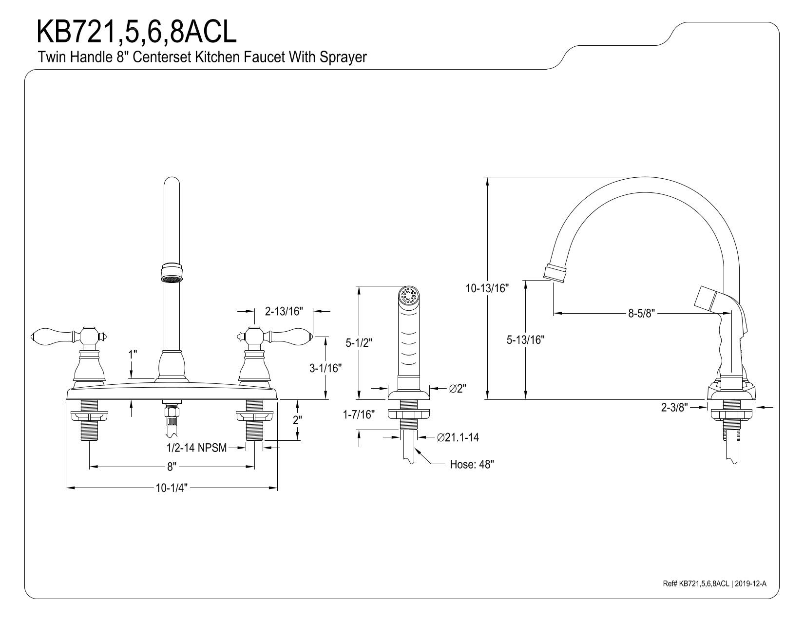 Kingston Brass KB725ACL 8