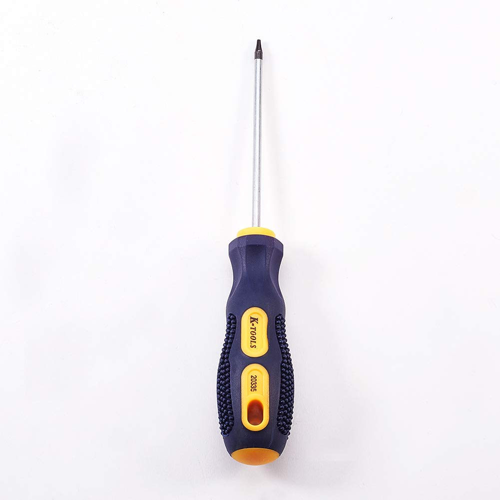 Utoolmart T5 Magnetic Torx Screwdriver Set - 75mm Chrome Vanadium Steel Shaft with 80mm Ergonomic Plastic Handle - Precision Screwdriver for Electronics Repair, Home Improvement & DIY Crafts (1-Piece) - Perfect for iPhone, Laptop, Watch & Small Appliance Repairs