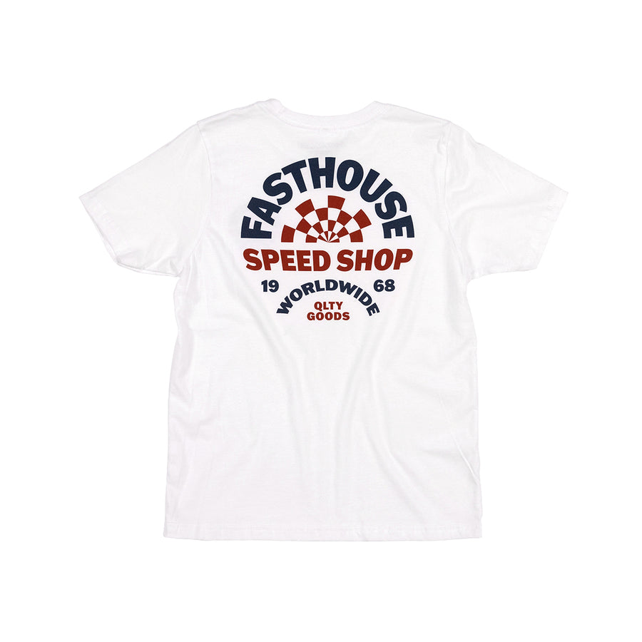 Youth Decorative Short Sleeve T-Shirt - White | Trendy Casual Wear for Teens & Young Adults | Perfect for Everyday Outfits, Street Style & Summer Fashion