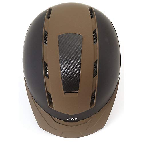 Ovation Extreme Helmet - Medium/Large Size - Black/Brown - Motorcycle & ATV Riding Gear for Safety & Comfort