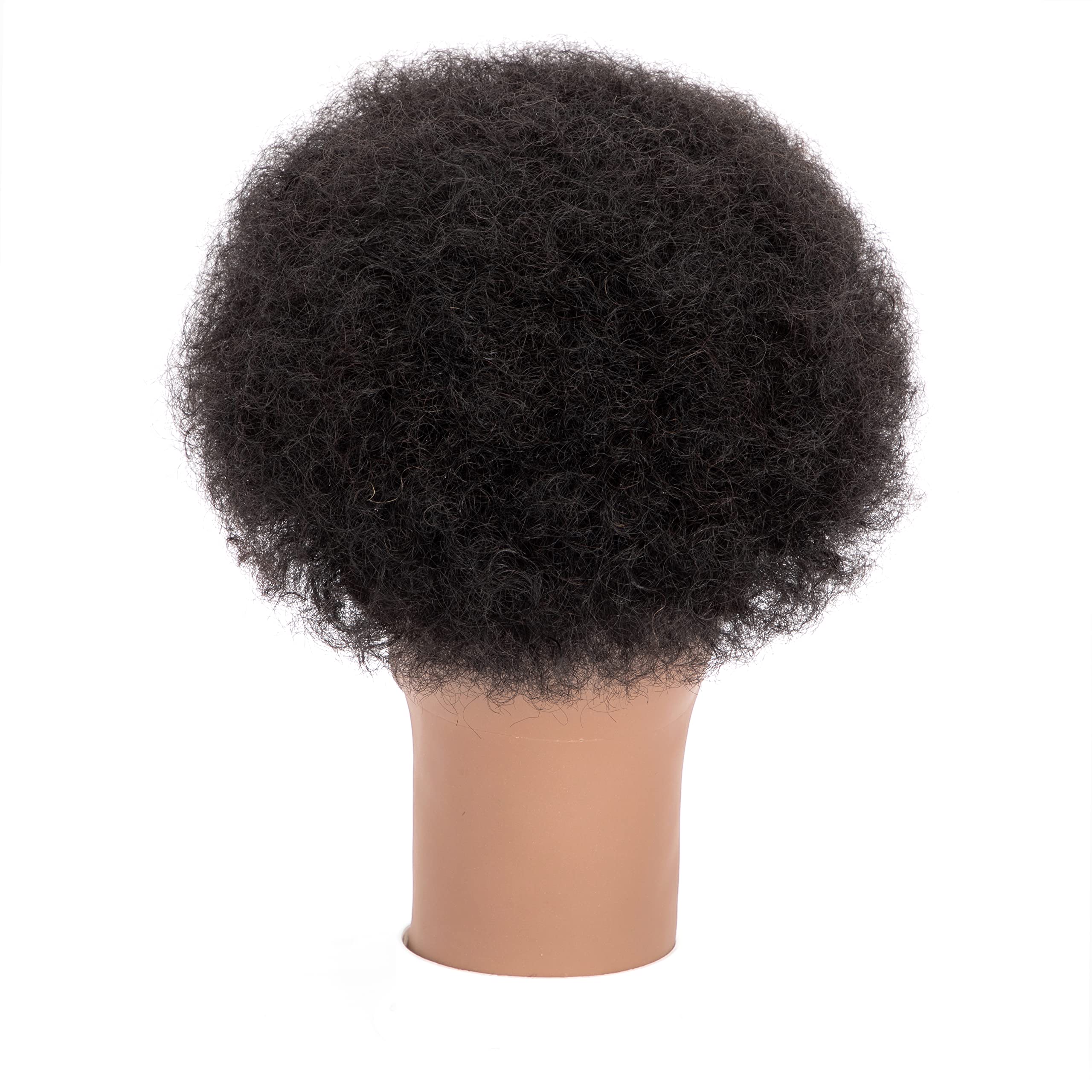Originea DAIXI 8x10 Inches Lace Front Wig for Men - 100% Human Afro Curly Hair Toupee with 4mm Curl, Breathable Lace Base & Natural Hairline | African American Hair Replacement System for Daily Wear, Special Occasions & Hair Loss Solutions