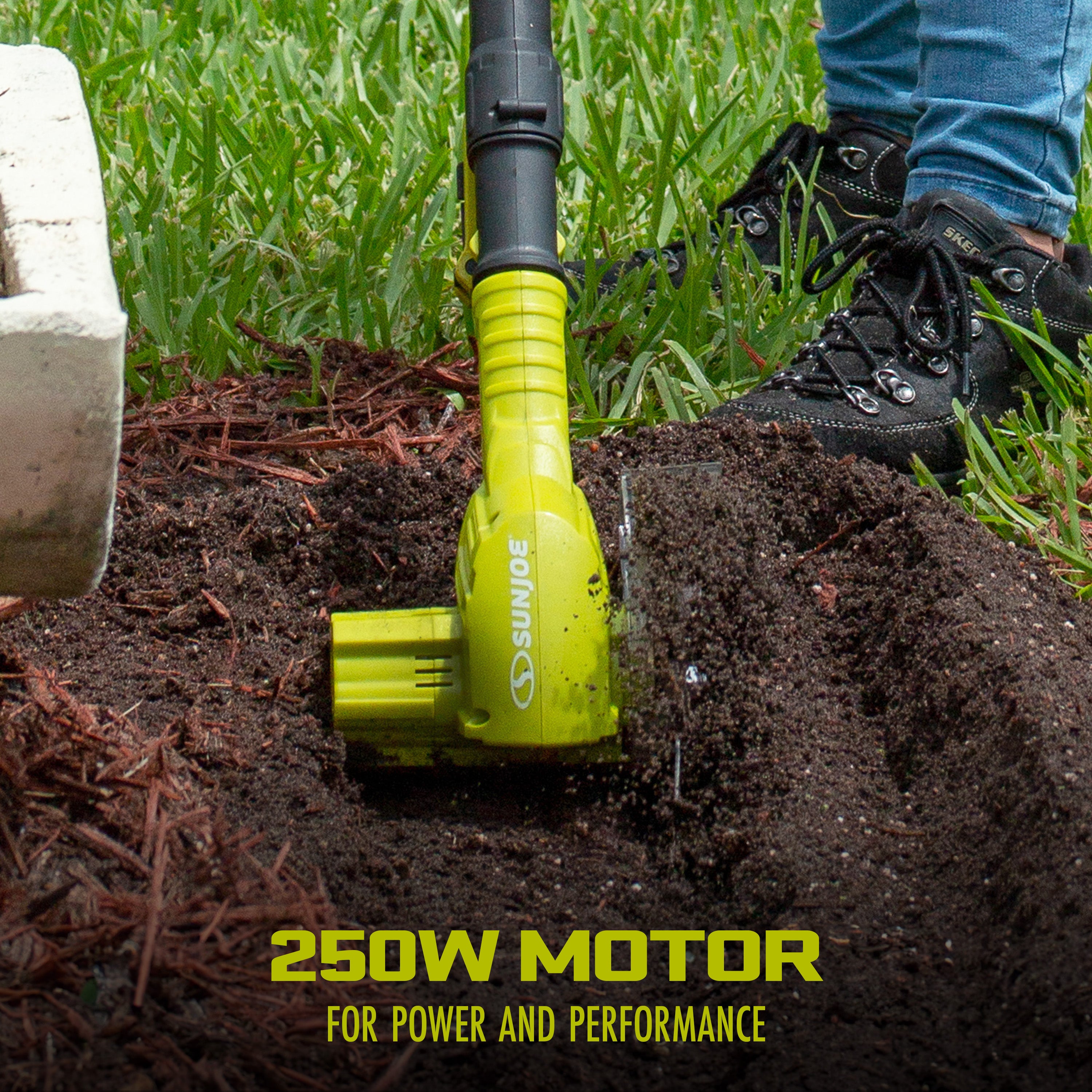 Sun Joe TJW24C 24V Cordless Telescoping Weeder & Cultivator Kit with 2.0Ah Battery & Charger - Perfect for Lawn Care, Garden Weeding, and Soil Cultivation