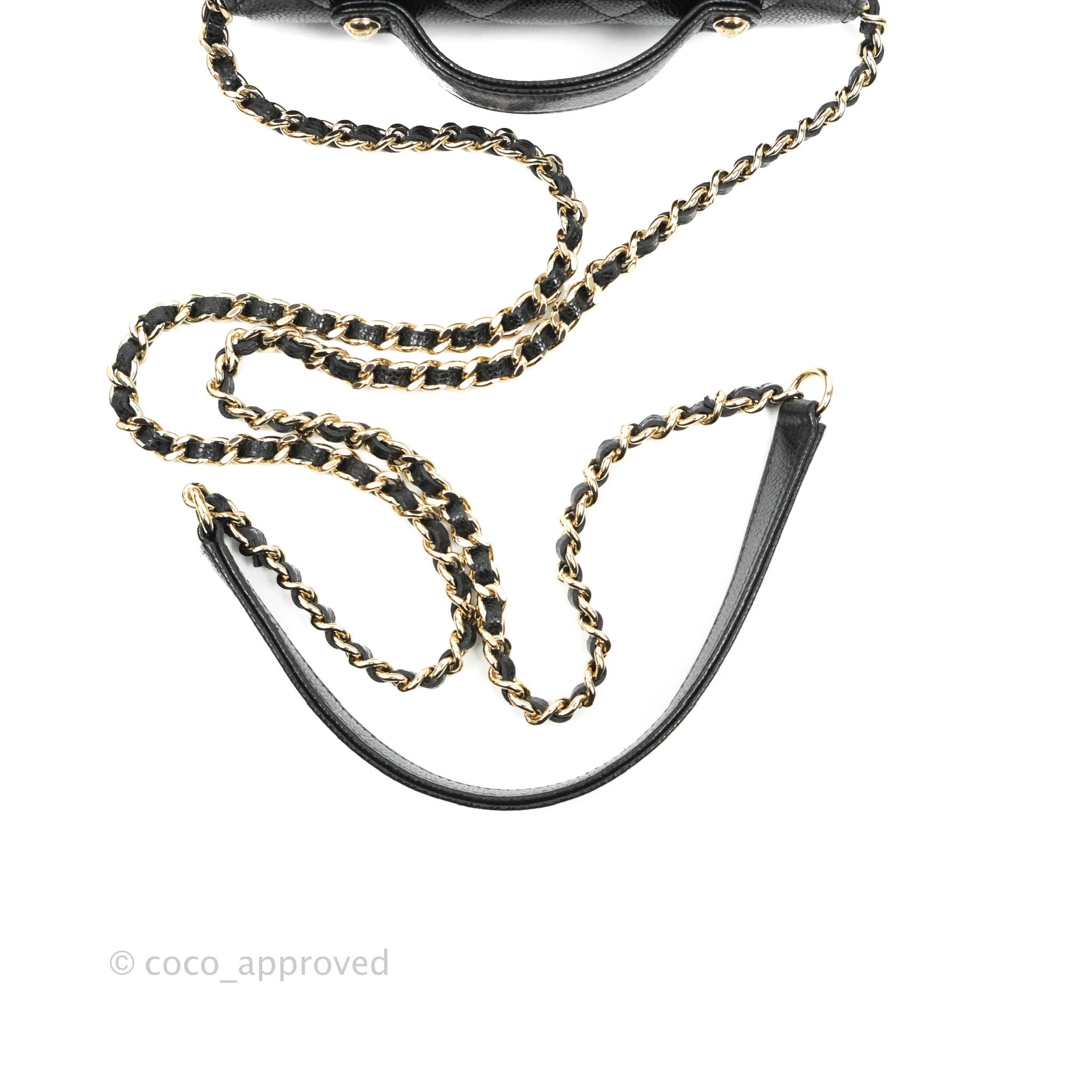 Chanel Business Affinity Clutch with Chain - Black Caviar Leather & Gold Hardware - Perfect for Work, Evening Events & Luxury Gift Giving