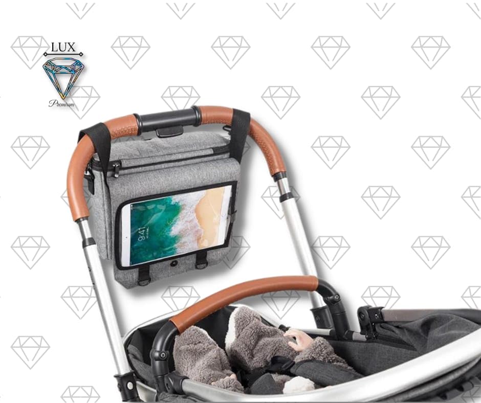 iPad Organizer for Car and Stroller - Durable Storage Case for iPad Pro/Air/Mini - Perfect for Travel, Commuting & Baby Strolls