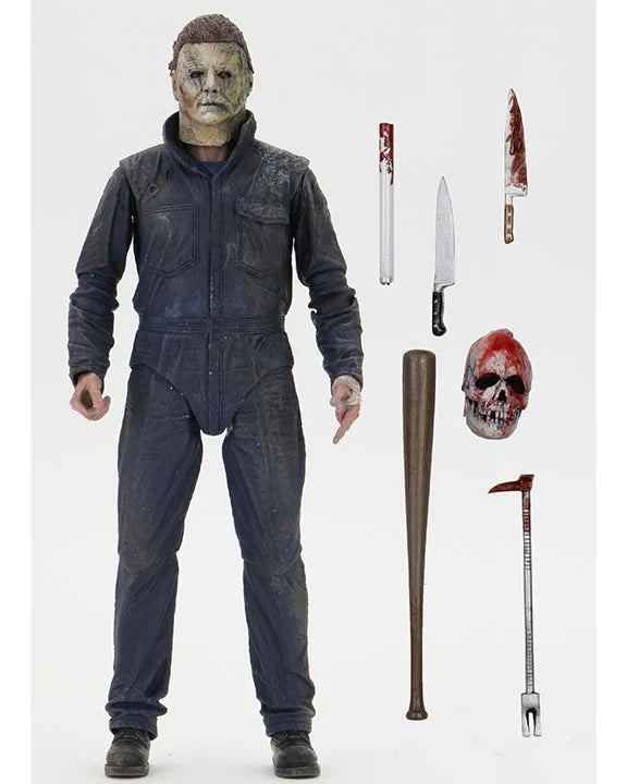 Halloween Kills Ultimate Michael Myers Action Figure - Collectible Horror Movie Character for Halloween Decor & Horror Fans Collection