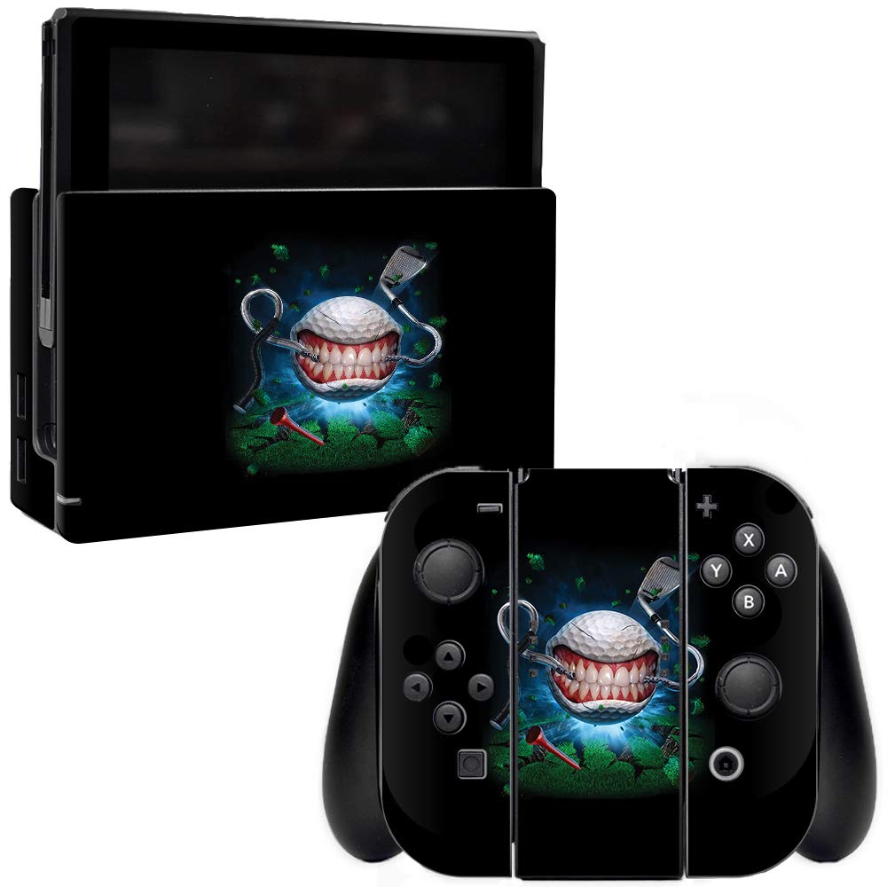 MightySkins Protective Vinyl Skin Wrap for Nintendo Switch - Golf Monster Design | Durable, Customizable Decal Cover | Easy to Apply & Remove | Made in USA | Perfect for Gaming, Travel & Personalization