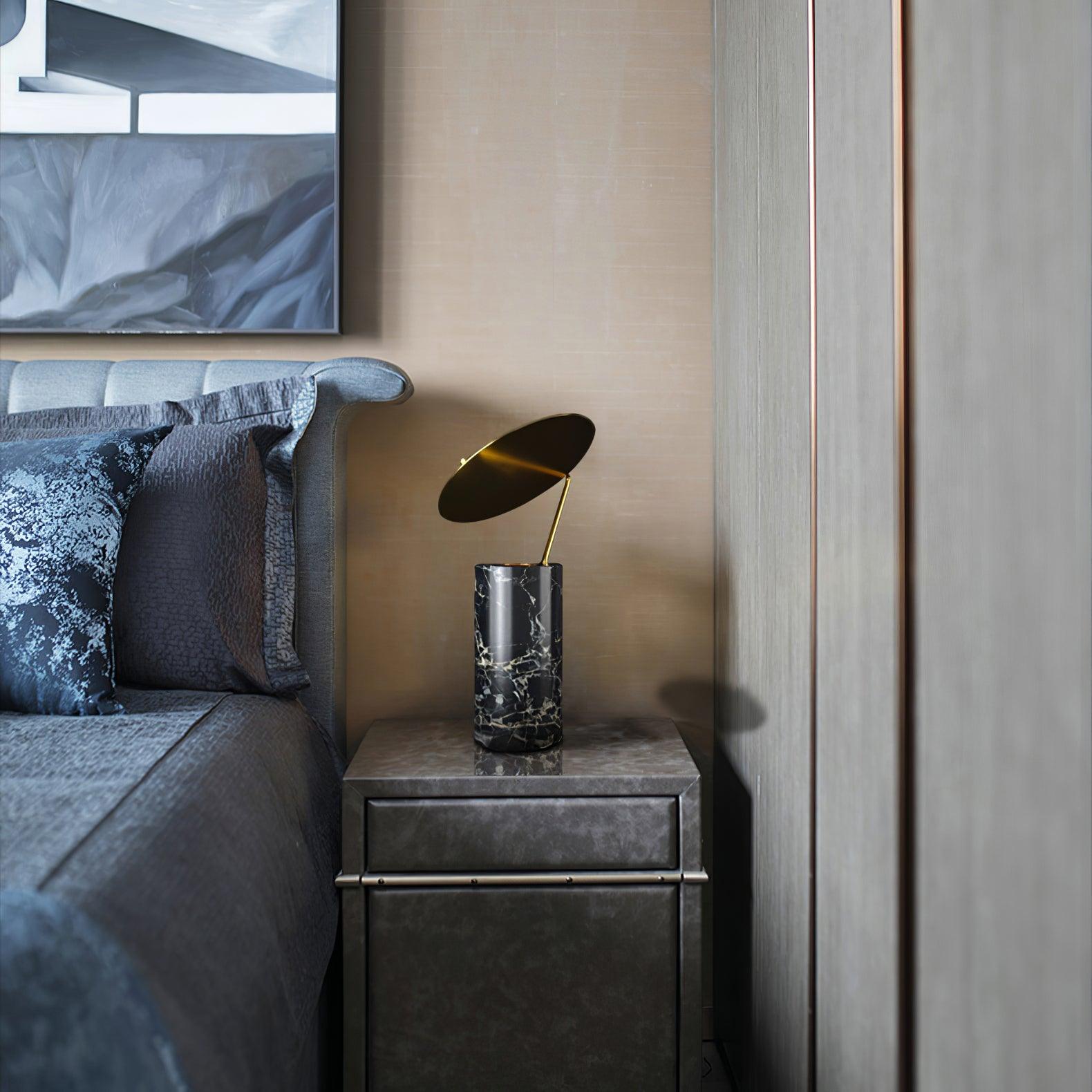 Modern Marble Coffee Table Lamp - Elegant Home Decor for Living Room, Bedroom, and Office - Perfect for Ambient Lighting and Stylish Interior Design