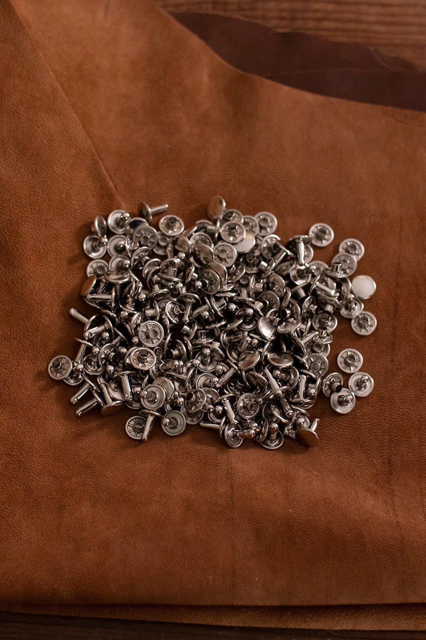 Hollow Rivet KØ9.2 x L9.2mm Iron/Nickel - Heavy Duty Fasteners for Metal Fabrication & DIY Projects