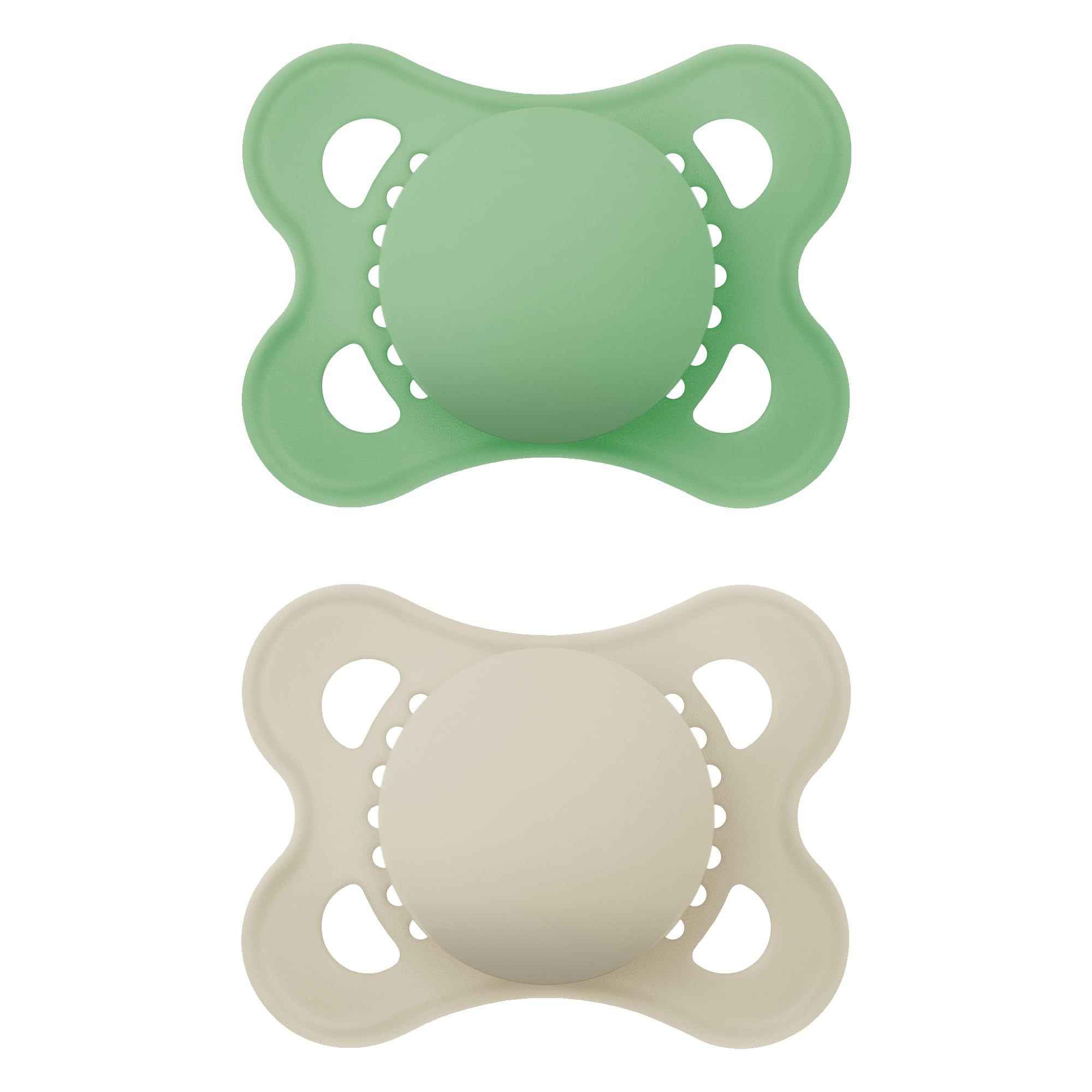 MAM Original Matte Baby Pacifiers for Newborns 0-6 Months - BPA-Free Silicone Soothers with Sterilizer Case (2-Pack) - Pediatrician Approved, Easy to Clean - Perfect for Daycare, Travel & Sleep Time