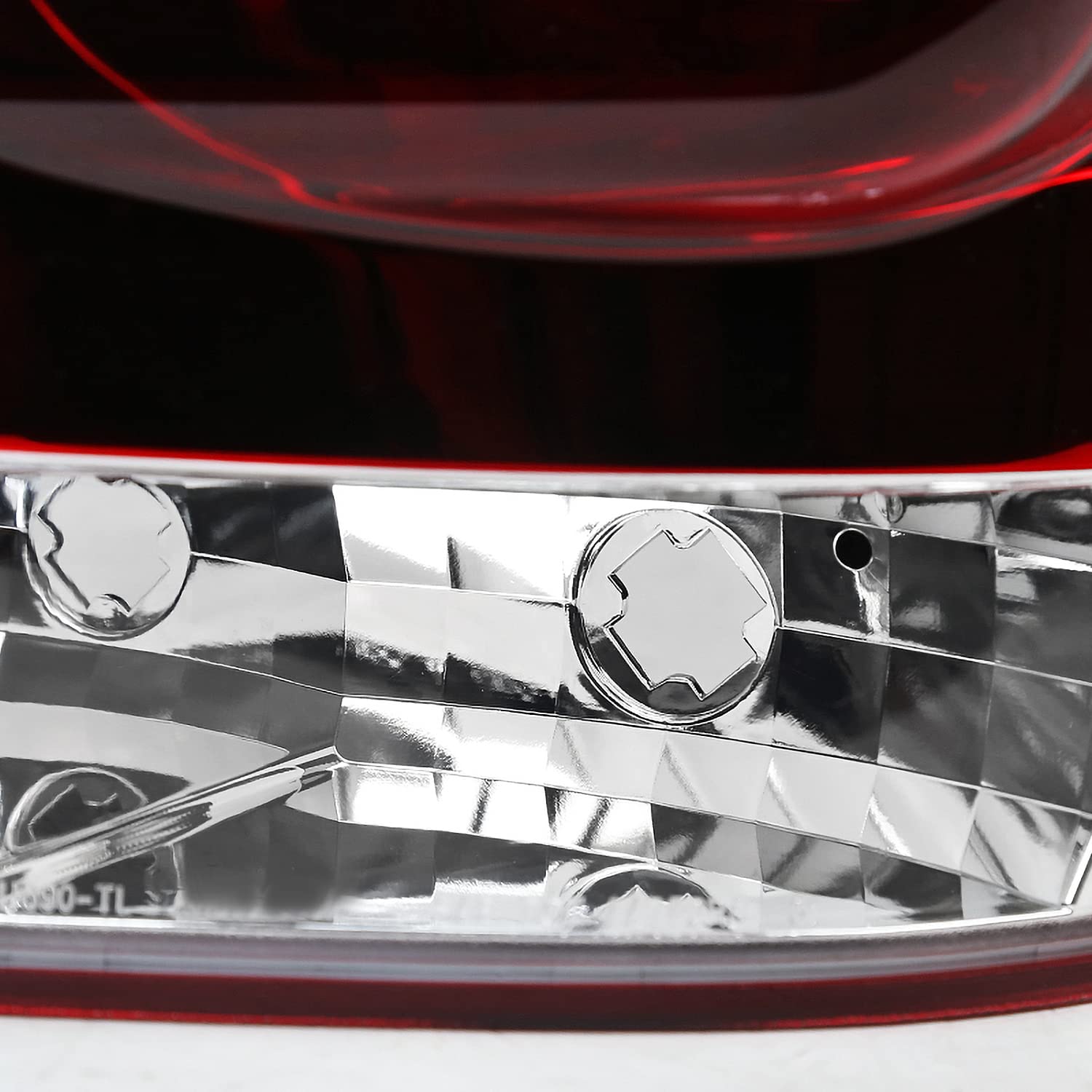 Spec-D Tuning Red Clear LED Tail Lights for 2005-2015 Nissan Armada - Left & Right Pair Assembly - Enhanced Visibility & Style for Night Driving & Custom Car Upgrades