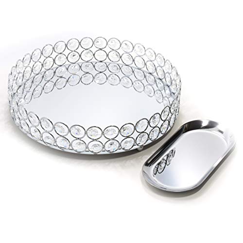 Silver Crystal Tray