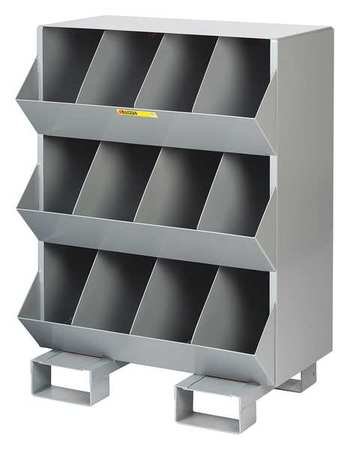 Little Giant SSB4 Stationary Storage Bins with 4 Openings - Durable Plastic Organizer for Home, Office & Garage Storage - Perfect for Toys, Tools & Household Items