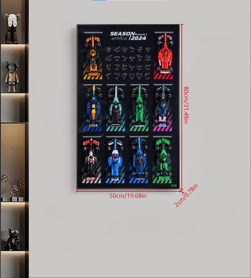 LEGO Speed Champions Series Display Wall Frame - Showcase Your Full Collection | Perfect for Home, Office & LEGO Fan Rooms