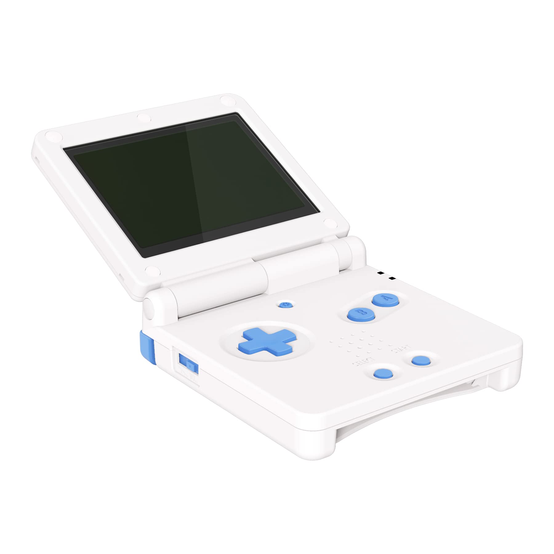 eXtremeRate Starlight Blue Custom Button Set for Gameboy Advance SP - Replacement A B L R Buttons, Power Switch, Volume Control & D-Pad for GBA SP Console (Console Not Included) - Perfect for Gaming Enthusiasts & Retro Console Modding