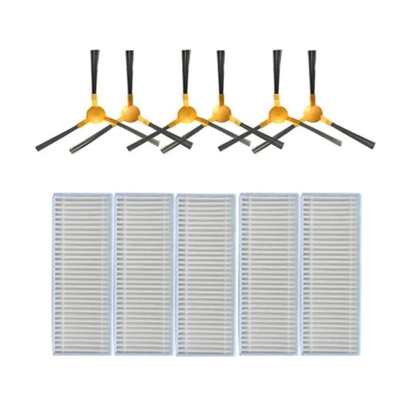 Conga Cecotek 950 Compatible Vacuum Cleaner Parts - Side Brush, Mop Cloth & Filter Replacement Set (3-Pack) | Perfect for Robotic Vacuum Maintenance & Deep Cleaning | Ideal for Hardwood Floors, Carpets & Pet Hair Removal