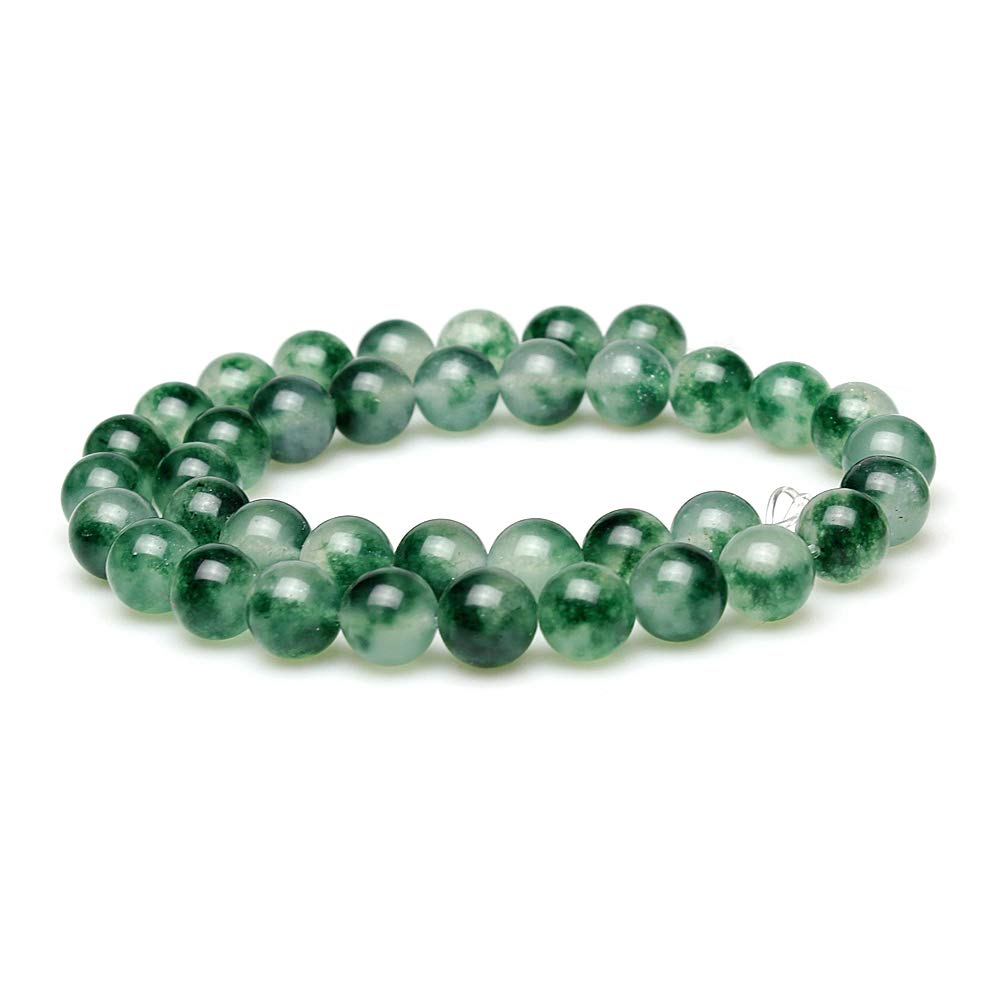 MJDCB 8mm Natural Purple Aventurine Round Loose Beads for DIY Jewelry Making - Necklace, Bracelet, Earrings (15